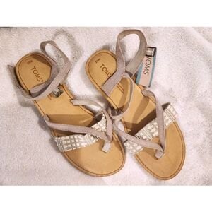 Toms Women's Beige/Taupe Strappy Sandals